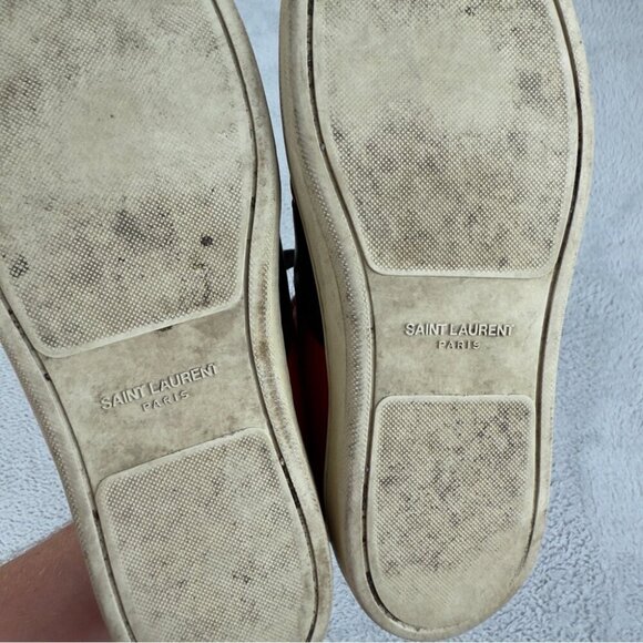 Saint Laurent Paris Men's Size 7 US/40 EU Classic SL/10H Leather 345416 Senakers - Picture 14 of 14